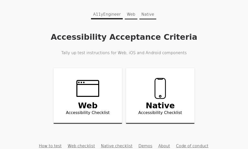 Screenshot of a11yengineer