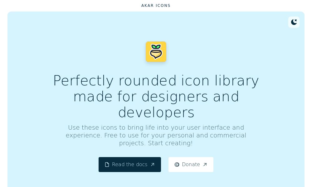 Screenshot of Akar Icons