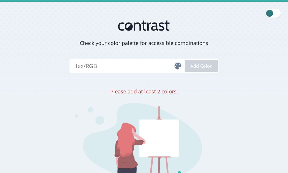 Screenshot of contrast.crgeary.com