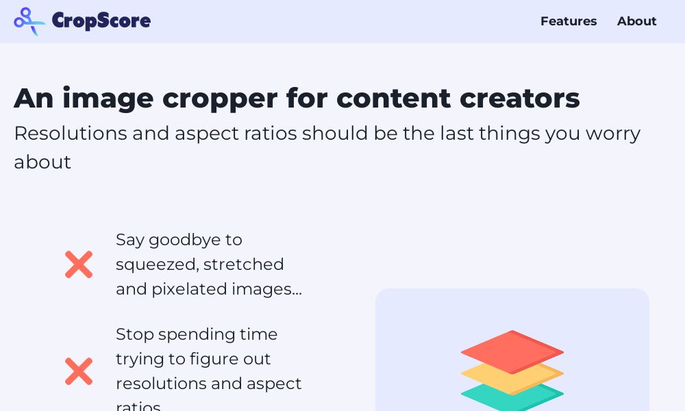 Screenshot of CropScore