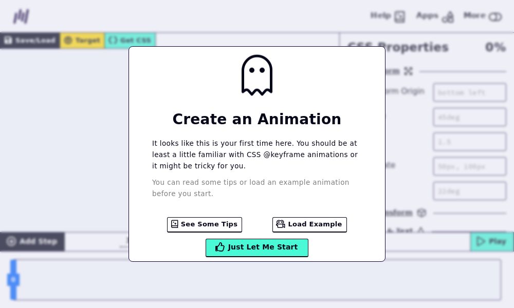 Screenshot of Keyframes CSS