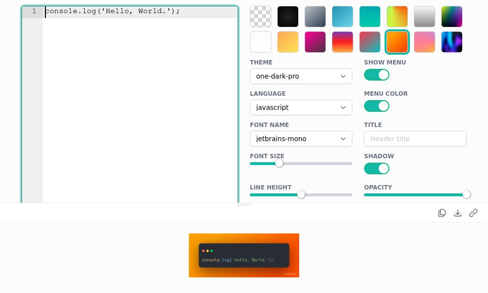 Screenshot of kod.so