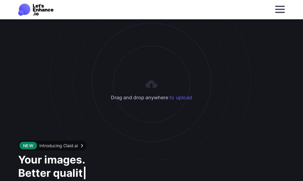 Screenshot of Let's Enhance.io