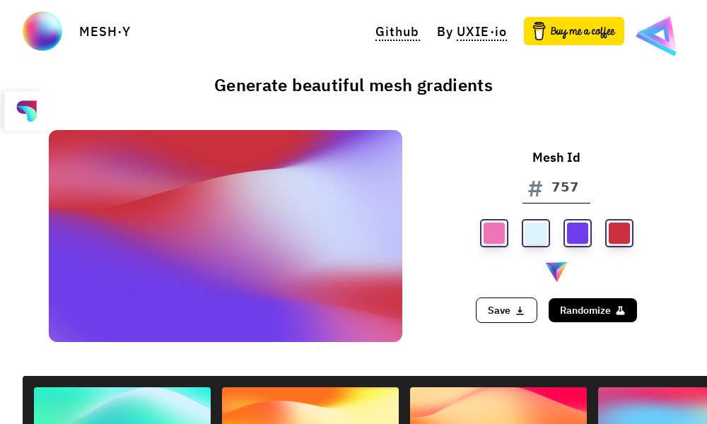 Screenshot of Meshy