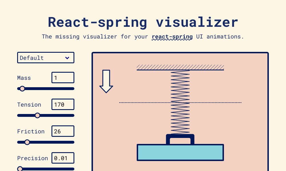 Screenshot of React-spring visualizer