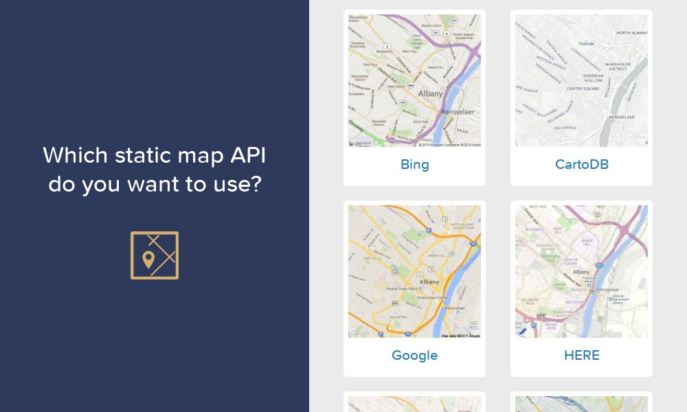 Screenshot of Static map maker