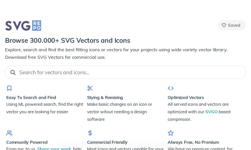 Screenshot of SVG REPO