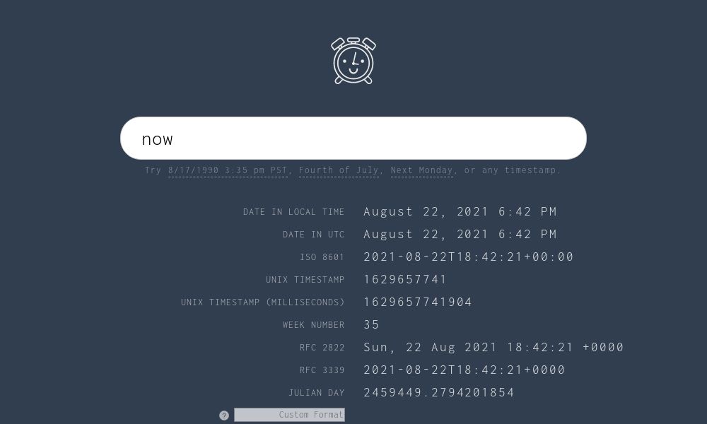 Screenshot of time.lol